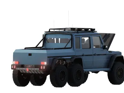 MERCEDES BRABUS 700 6X6 ROCKET 3D model