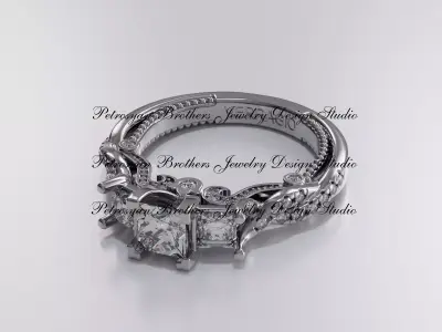 Verragio ring 3D print model