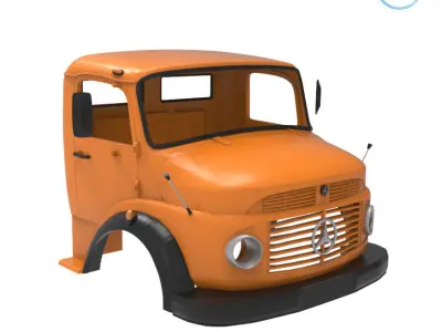 Mercedes-Benz Truck 1924-2624 Cabin - Full Professional Version 3D print model