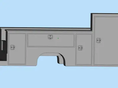 Service truck Body AMT Cars scale 25 printable file  3D print model