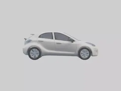 Hyperefficient City Car model Low-poly 3D model