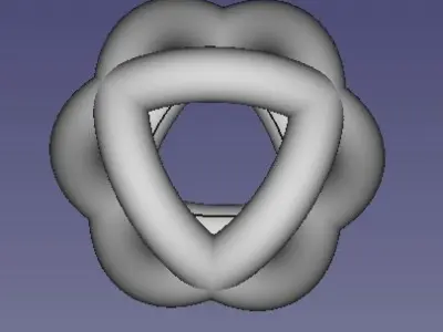 Crossed Tori Free 3D print model