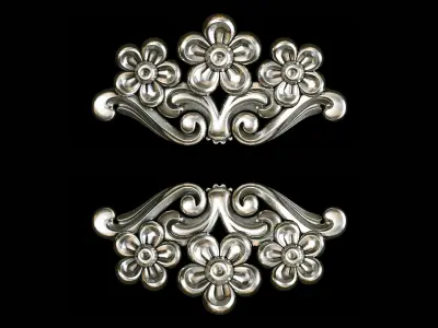 Classic carved 111 3D model