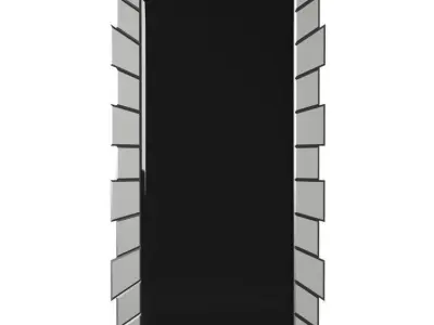 Rectangle Wood Wall Mirror 3D model purchase