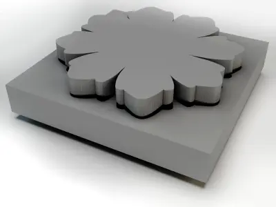 Flower - silicone or plaster mold 3D print model 3D print model