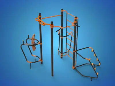 Gym Equipment Outdoor 3D model