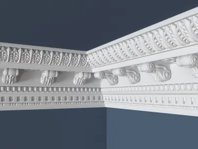 Decorative Crown Molding 3D model