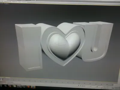 I Love U valentines gift Free 3D print model