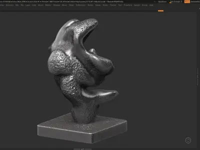 Modern Abstract Decorative sculpture 3d print model 133 3D print model
