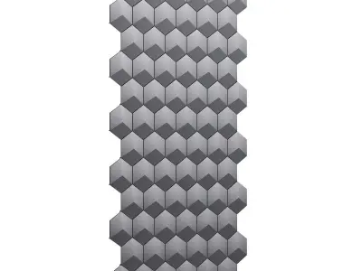 Black Wall Panel 3D model