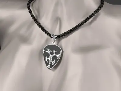 Gothic necklace 3D model