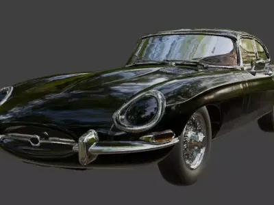 1961 Jaguar E Type for 3D Printing 3D print model