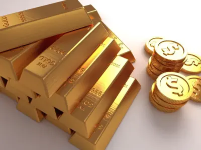 goldbar metal precious value casino scanned 3D model