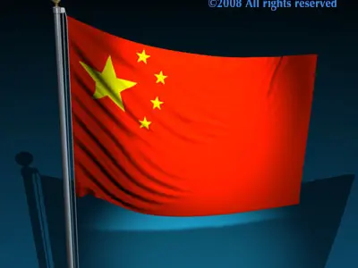 Flag China 3D model