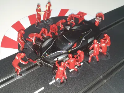 STLs of Formula 1 Pit Crew for slot car 132 3D print model