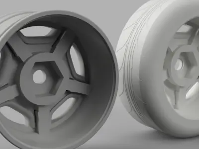 12MM HEX RC Wheels 3P Converted AMG Monoblocs  3D print model