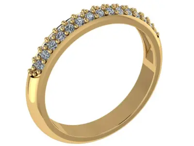 half way pave weeding matching band 3D print model