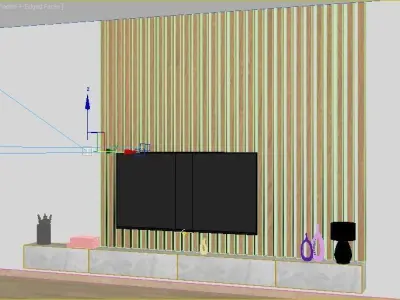 TV WALL 3 3D model