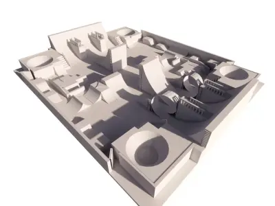Skatepark-Skate Park PACK 3D model