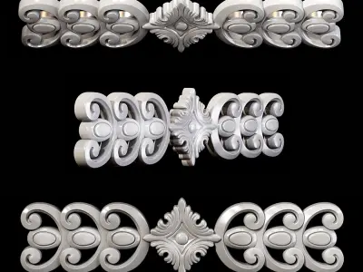 Classic carved 019 3D model