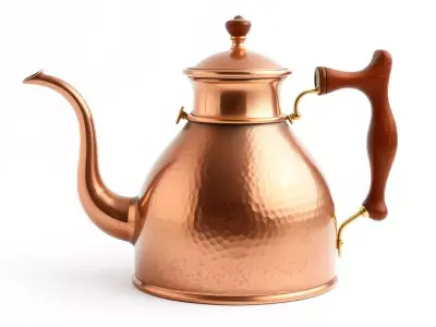 Copper Teapot Classic model pack Low-poly 3D model