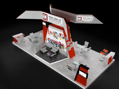 Booth Exhibition Stand a630 3D model