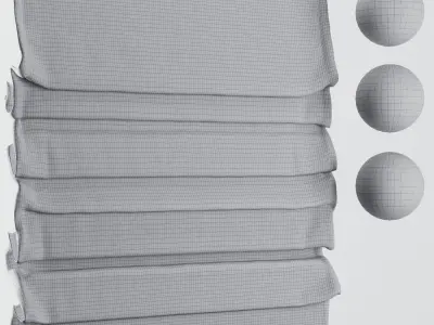 Curtain Set M36 3D model