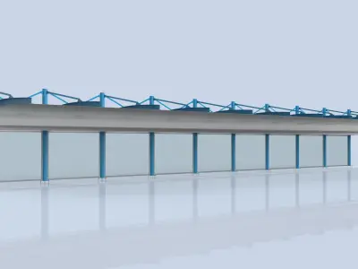 3D Parking Model Free low-poly 3D model