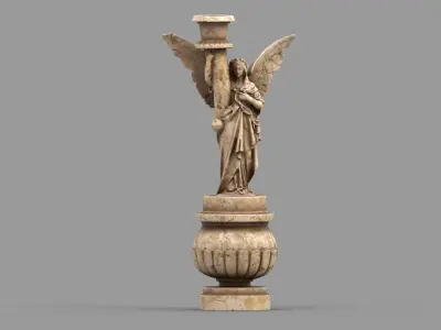 candle holder statue  3D model