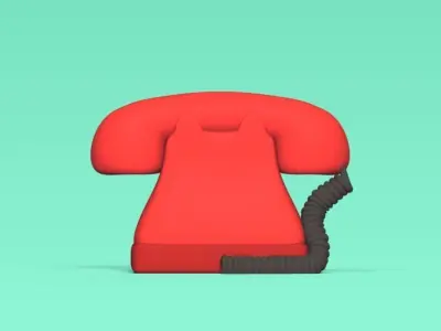 Telephone 3D print model
