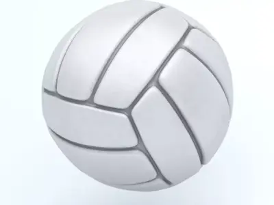 Voley ball Low-poly 3D model