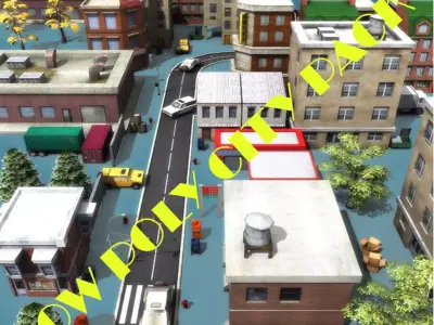 Low Poly City Pack Low-poly 3D model