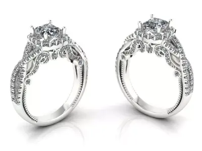 Veragio ring Jewelry 3D print model