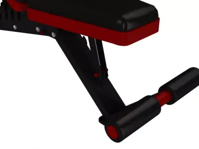 Weight Bench Low-poly 3D model