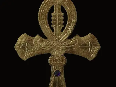 The ankh egyptian cross 3D print model