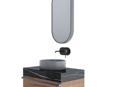 Bathroom furniture 3D model buy