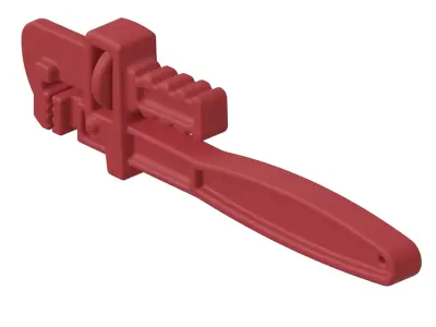 Plastic Premium Pipe Wrench Toy 3D model