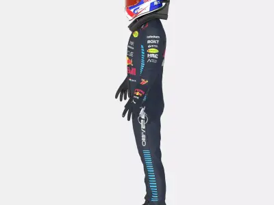 F1 Red Bull Suit 2024 3D model