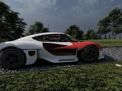 Electric concept Car 3D model