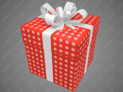 6 Gift Boxes with Wrap Textures 3D model