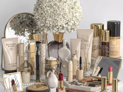 makeup set 01 3D model
