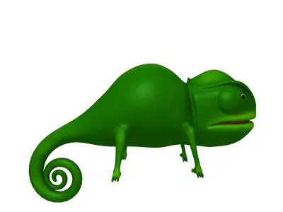 Chameleon Cartoon 3D model