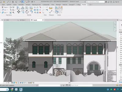 Restoration Traditional Albanian House in Revit 2019  3D model