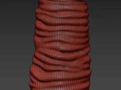 WAVY CERAMIC VASE X COLLAGERIE 3D model