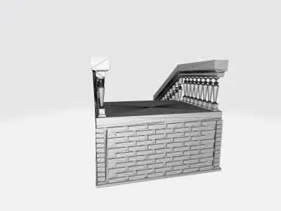 Brick Staircase 3D print model