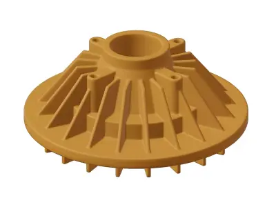 Plastic Engine Cooling Fan Clutch 3D model