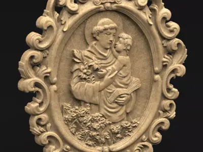 Saint Anthony 3D print model