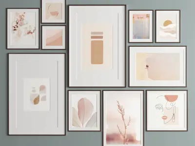 Art Frame 340 Low-poly 3D model