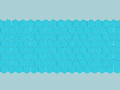 Hexagonal Wall Panel A26 Sky Stars - Interior Design Decoration 3D print model