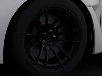 SSR GTX04 Aftermarket Wheel Low-poly 3D model